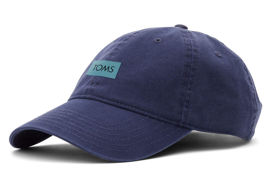 Accesorios Toms Logo Dad Hat Hombre Azul Marino Argentina | AR332-445