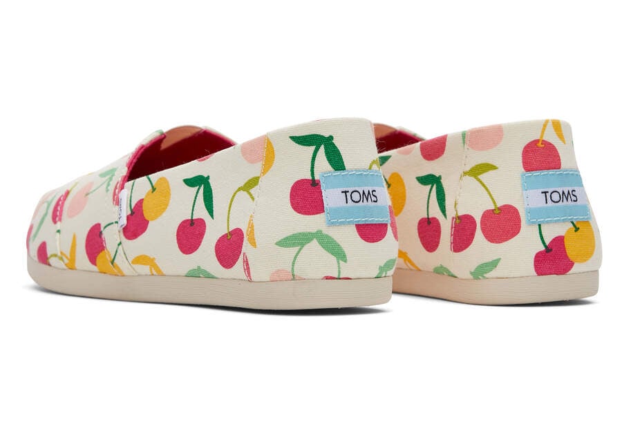 Alpargatas Toms Alpargata Cherries Mujer Creme Argentina | AR370-624