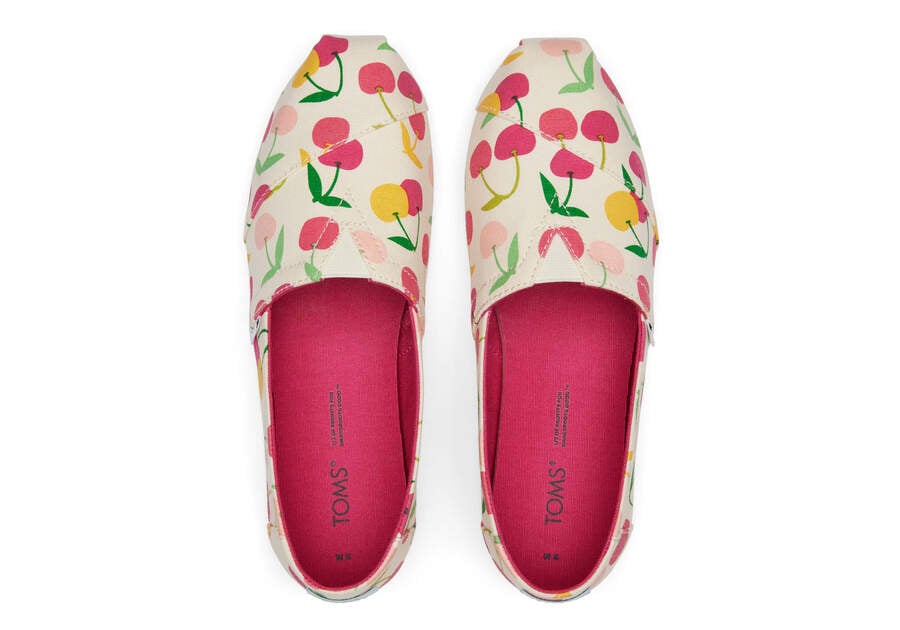 Alpargatas Toms Alpargata Cherries Mujer Creme Argentina | AR370-624