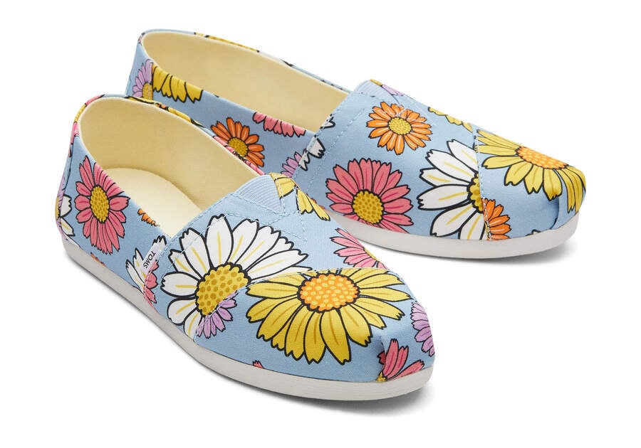 Alpargatas Toms Alpargata Daisies Mujer Azules Argentina | AR599-059