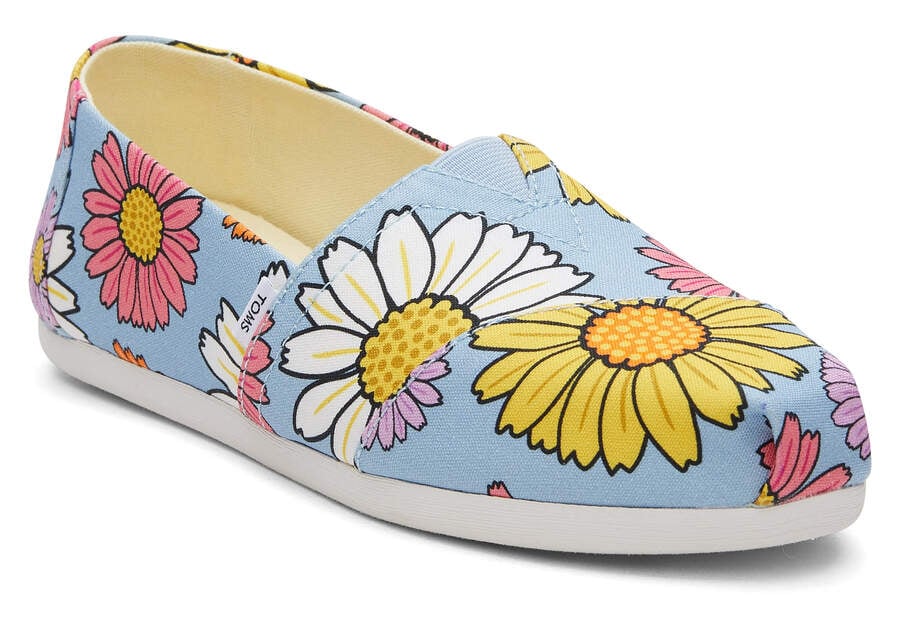 Alpargatas Toms Alpargata Daisies Mujer Azules Argentina | AR599-059