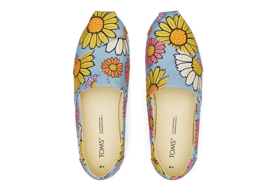 Alpargatas Toms Alpargata Daisies Mujer Azules Argentina | AR599-059