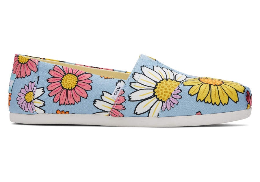 Alpargatas Toms Alpargata Daisies Mujer Azules Argentina | AR599-059