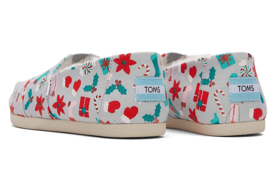 Alpargatas Toms Alpargata Deck the Halls Mujer Gris Argentina | AR613-978