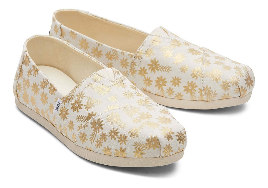 Alpargatas Toms Alpargata Floral Blooms Mujer Beige Argentina | AR400-351