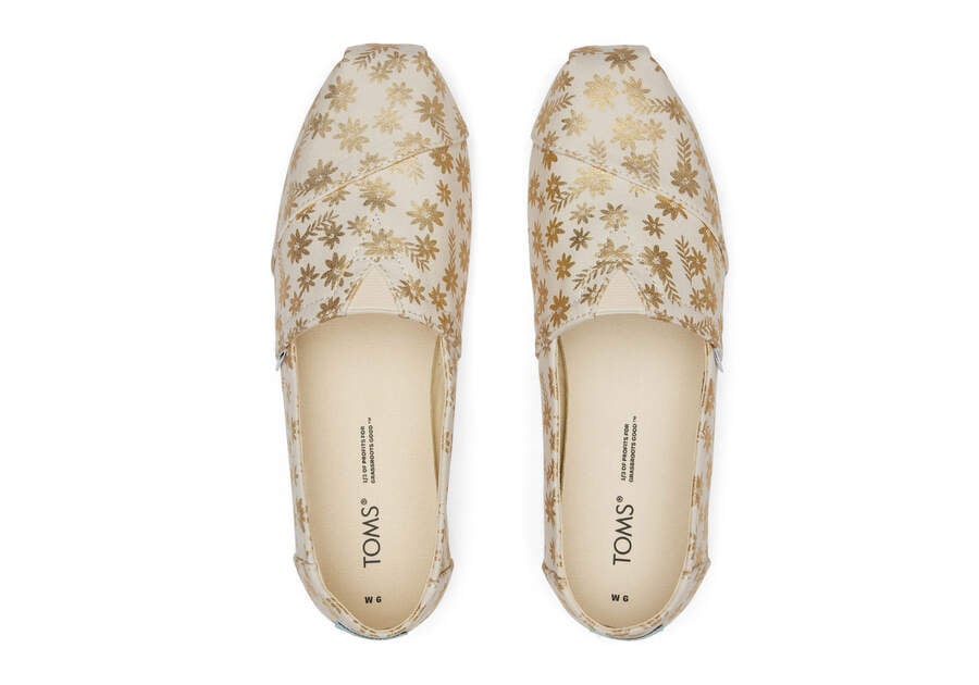 Alpargatas Toms Alpargata Floral Blooms Mujer Beige Argentina | AR400-351