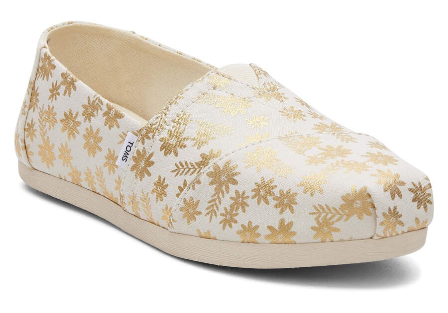 Alpargatas Toms Alpargata Floral Blooms Mujer Beige Argentina | AR400-351