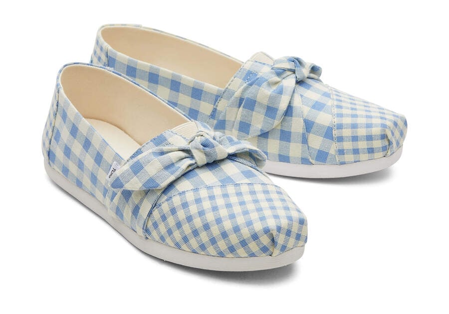 Alpargatas Toms Alpargata Gingham Mujer Azules Argentina | AR322-252