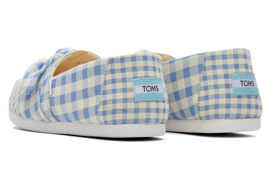 Alpargatas Toms Alpargata Gingham Mujer Azules Argentina | AR322-252