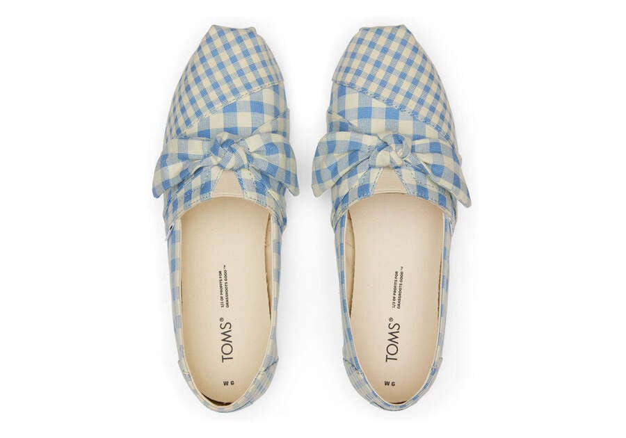 Alpargatas Toms Alpargata Gingham Mujer Azules Argentina | AR322-252