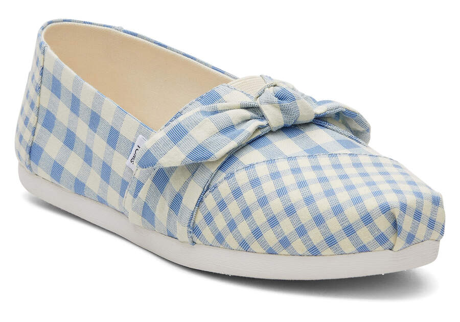 Alpargatas Toms Alpargata Gingham Mujer Azules Argentina | AR322-252