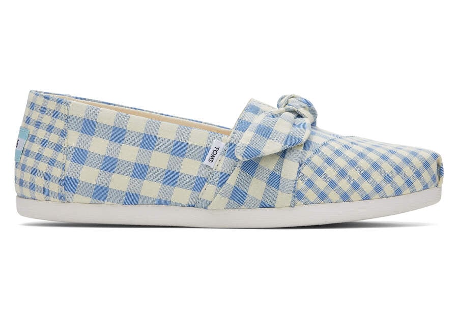 Alpargatas Toms Alpargata Gingham Mujer Azules Argentina | AR322-252