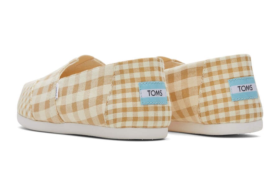 Alpargatas Toms Alpargata Gingham Mujer Marrones Argentina | AR540-728