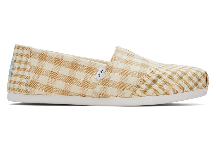 Alpargatas Toms Alpargata Gingham Mujer Marrones Argentina | AR540-728