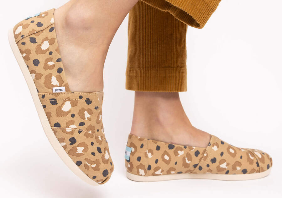 Alpargatas Toms Alpargata Leopard Mujer Marrones Leopardo Argentina | AR987-297