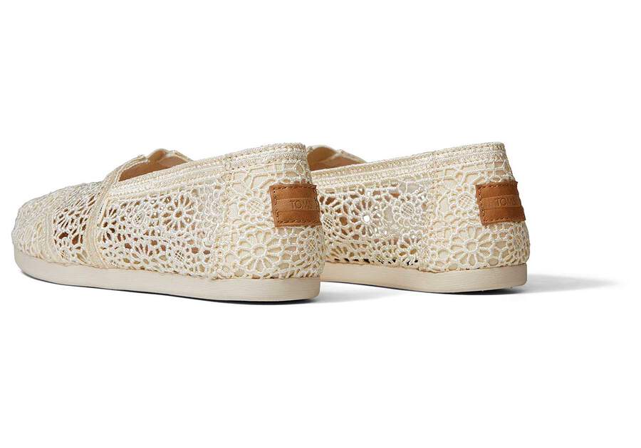 Alpargatas Toms Alpargata Moroccan Crochet Mujer Beige Argentina | AR965-623