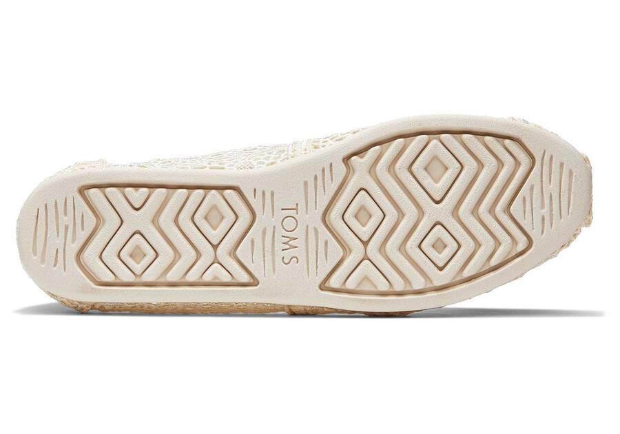 Alpargatas Toms Alpargata Moroccan Crochet Mujer Beige Argentina | AR965-623