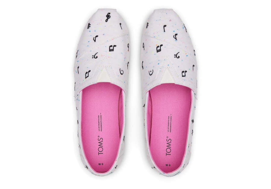 Alpargatas Toms Alpargata Music Notes Mujer Beige Argentina | AR750-972