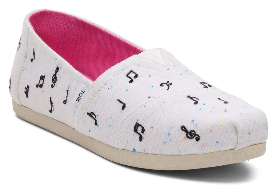 Alpargatas Toms Alpargata Music Notes Mujer Beige Argentina | AR750-972