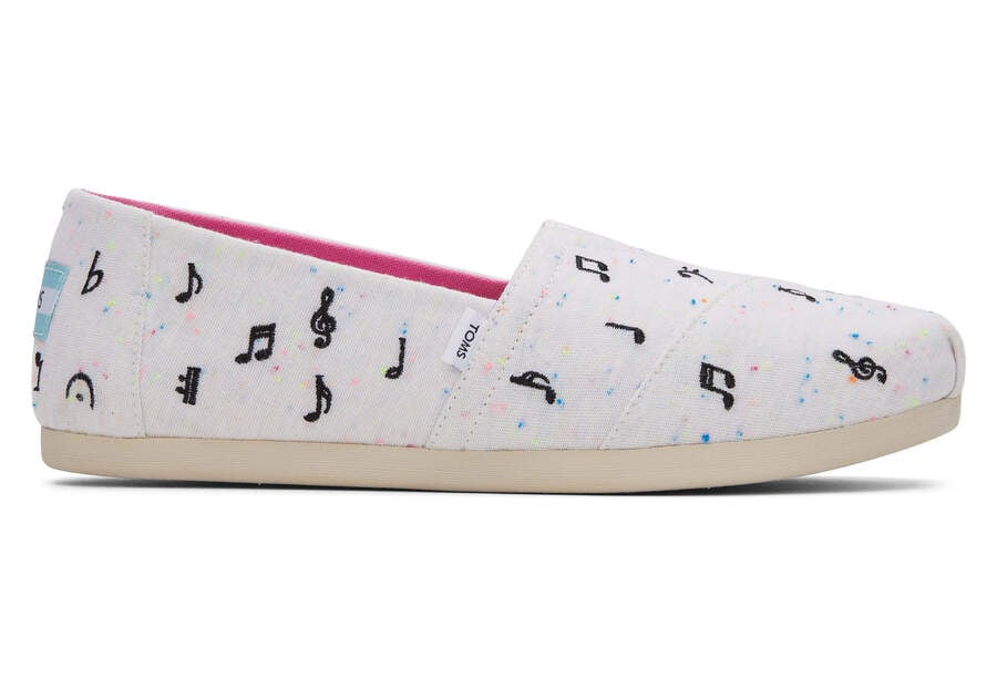 Alpargatas Toms Alpargata Music Notes Mujer Beige Argentina | AR750-972