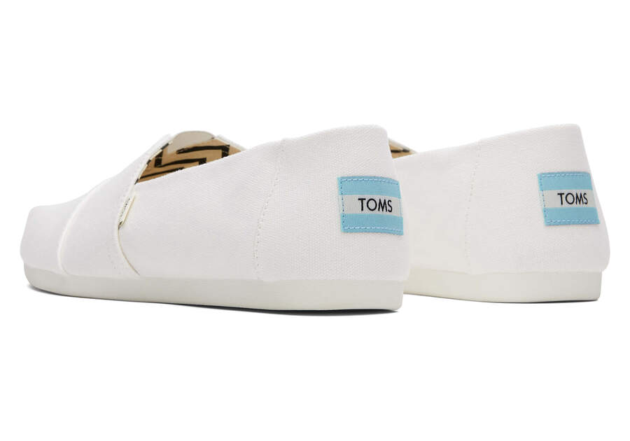 Alpargatas Toms Alpargata Recycled Algodon Lona Hombre Blancas Argentina | AR358-726