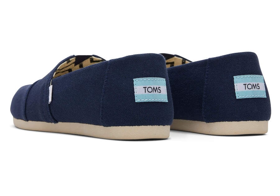 Alpargatas Toms Alpargata Recycled Algodon Anchos Ancho Mujer Azul Marino Argentina | AR878-444