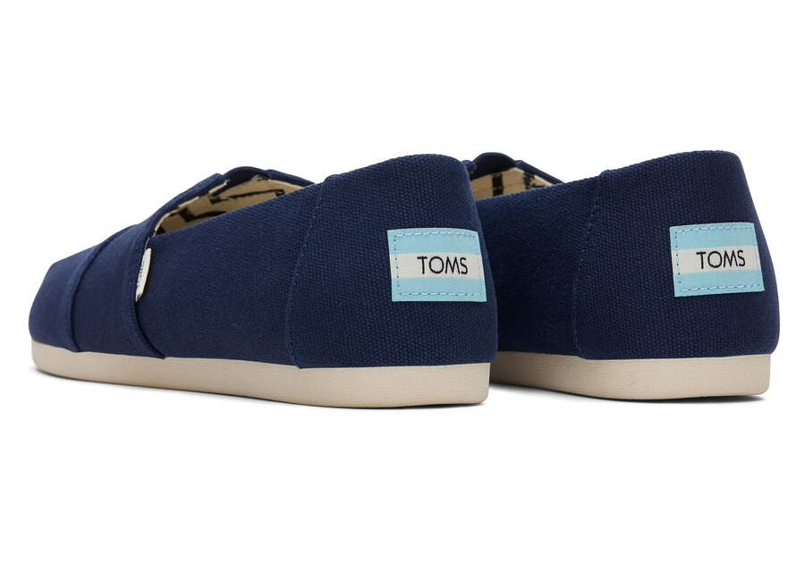 Alpargatas Toms Alpargata Recycled Algodon Lona Mujer Azul Marino Argentina | AR973-246