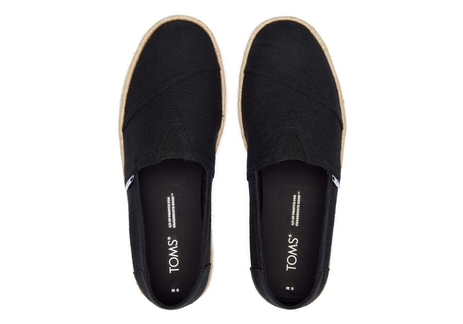 Alpargatas Toms Alpargata Rope 2.0 Hombre Negras Argentina | AR474-970