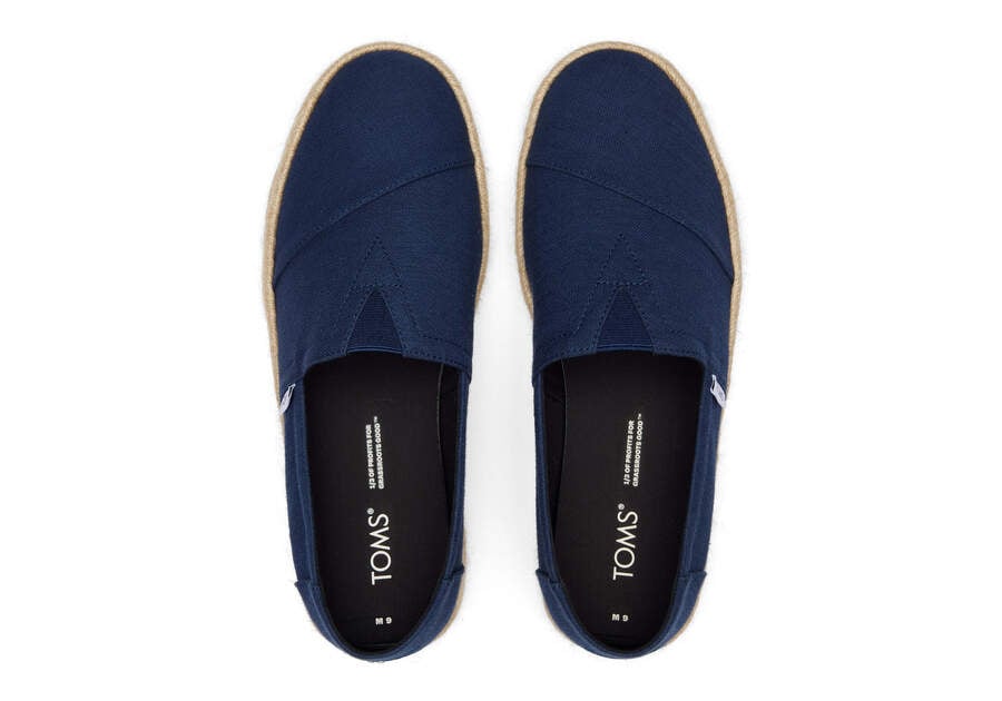 Alpargatas Toms Alpargata Rope 2.0 Hombre Azul Marino Argentina | AR561-836