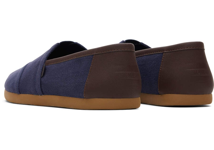 Alpargatas Toms Alpargata Sintetico Trim Hombre Azul Marino Argentina | AR623-235