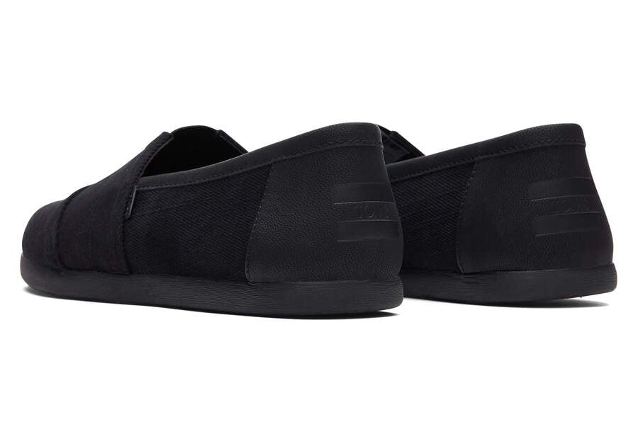 Alpargatas Toms Alpargata Sintetico Trim Hombre Negras Argentina | AR913-692