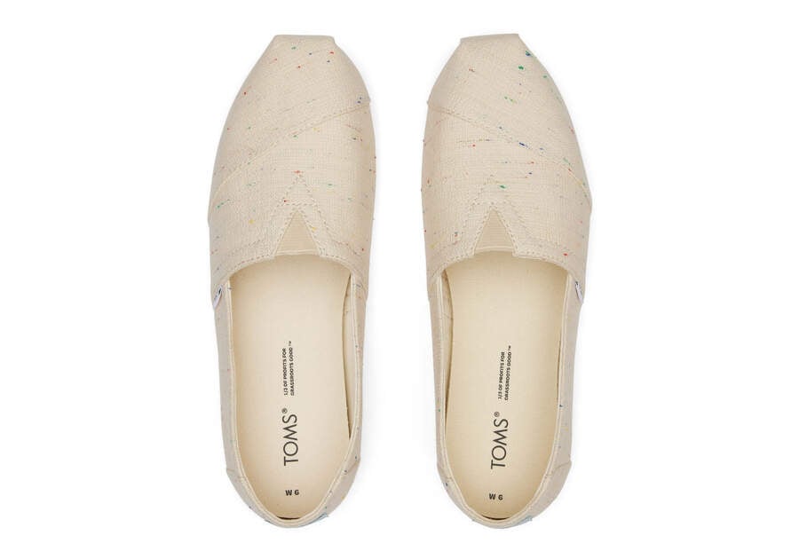 Alpargatas Toms Alpargata Speckled Recycled Algodon Mujer Beige Argentina | AR048-673