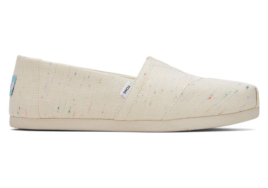 Alpargatas Toms Alpargata Speckled Recycled Algodon Mujer Beige Argentina | AR048-673