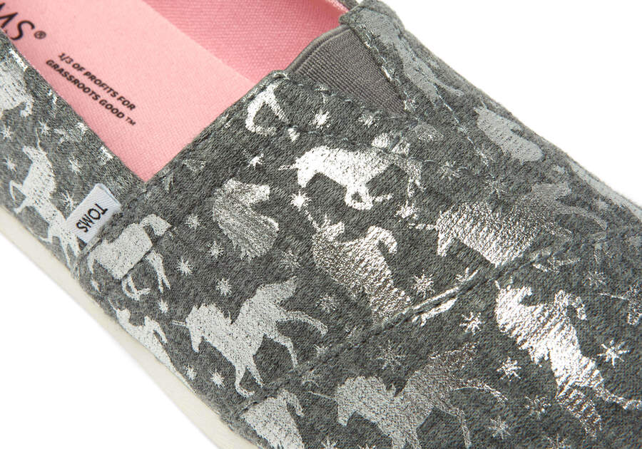 Alpargatas Toms Alpargata Unicorns Mujer Gris Argentina | AR515-857