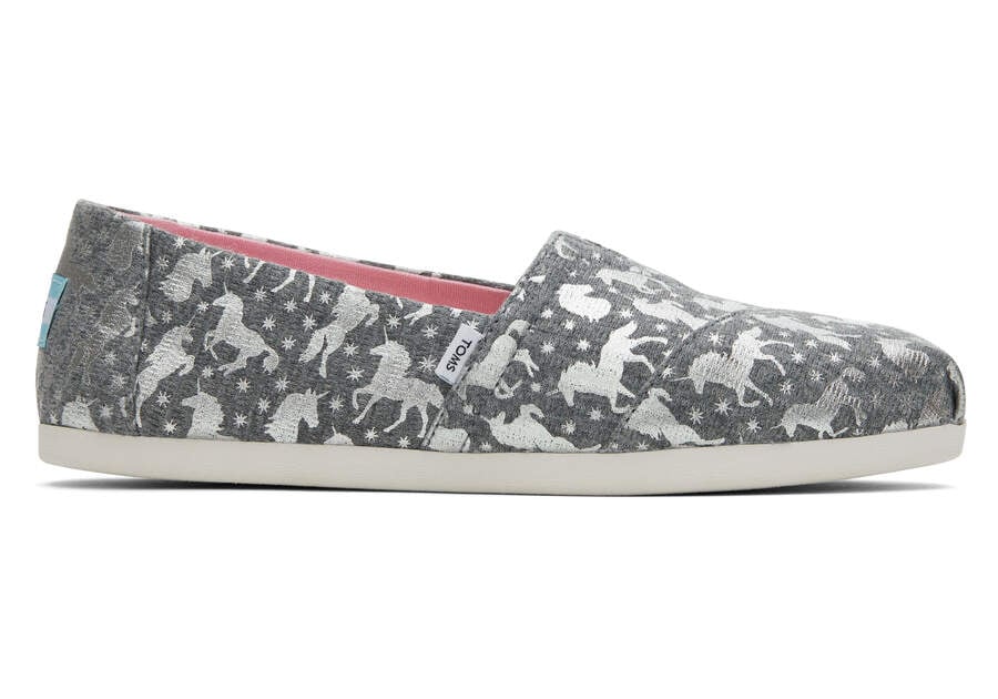 Alpargatas Toms Alpargata Unicorns Mujer Gris Argentina | AR515-857