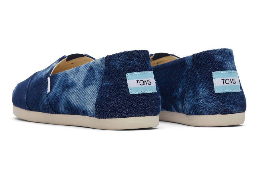 Alpargatas Toms Alpargata Washed Denim Mujer Azul Marino Argentina | AR509-854