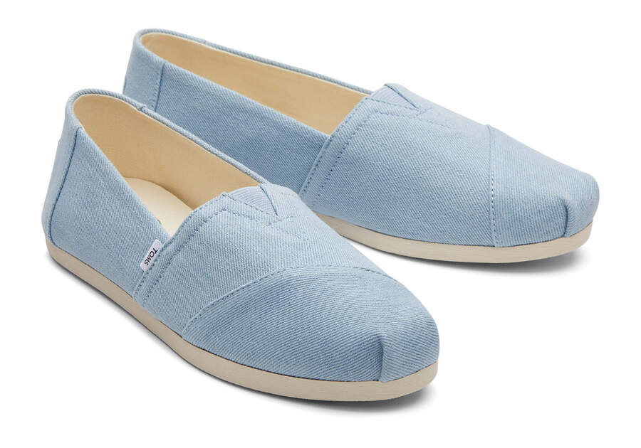 Alpargatas Toms Alpargata Washed Denim Mujer Azules Claro Argentina | AR694-399