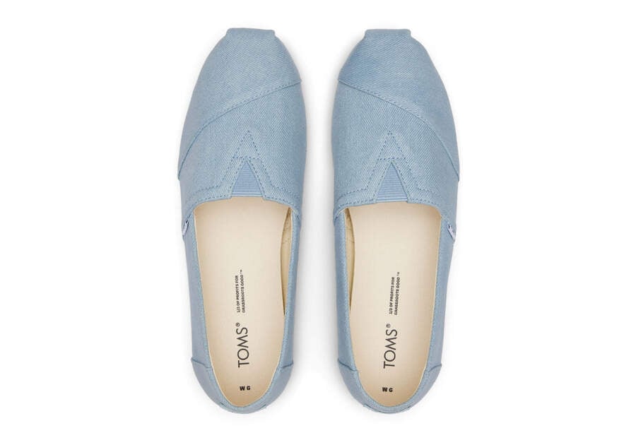 Alpargatas Toms Alpargata Washed Denim Mujer Azules Claro Argentina | AR694-399