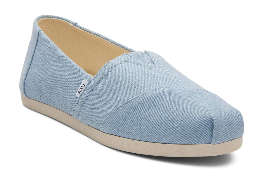 Alpargatas Toms Alpargata Washed Denim Mujer Azules Claro Argentina | AR694-399