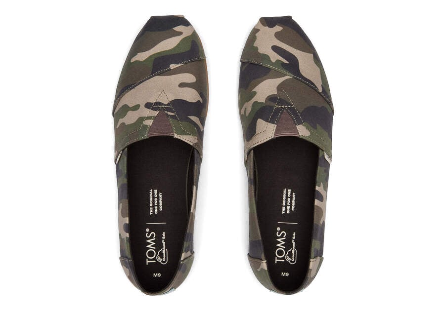 Alpargatas Toms Alpargata Woodland Camo Hombre Verde Camuflaje Argentina | AR393-847