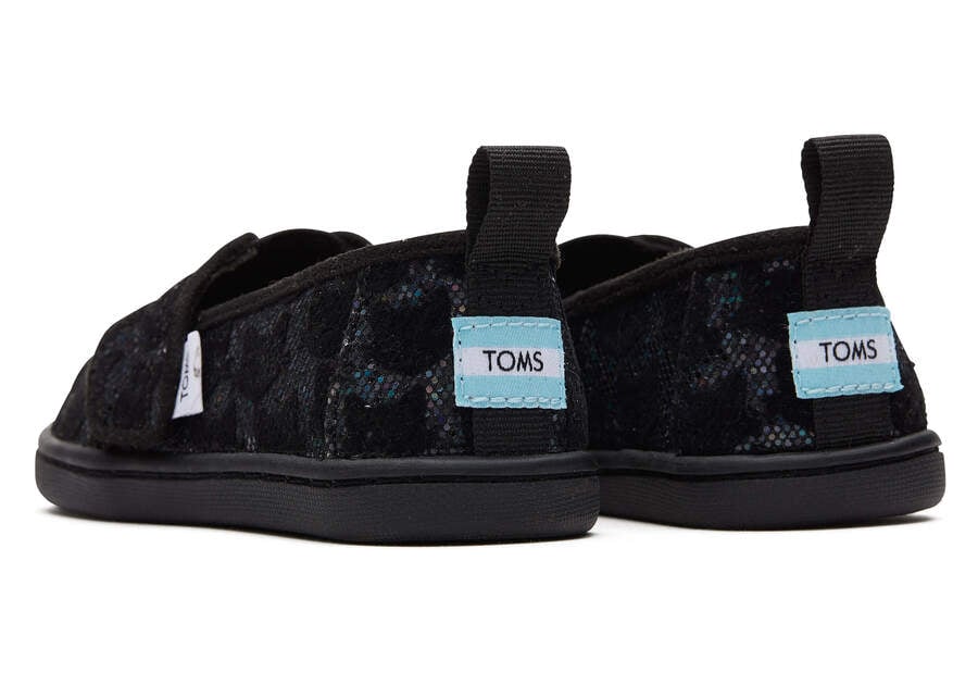 Alpargatas Toms Tiny Alpargata Cats Niños Negras Argentina | AR629-784