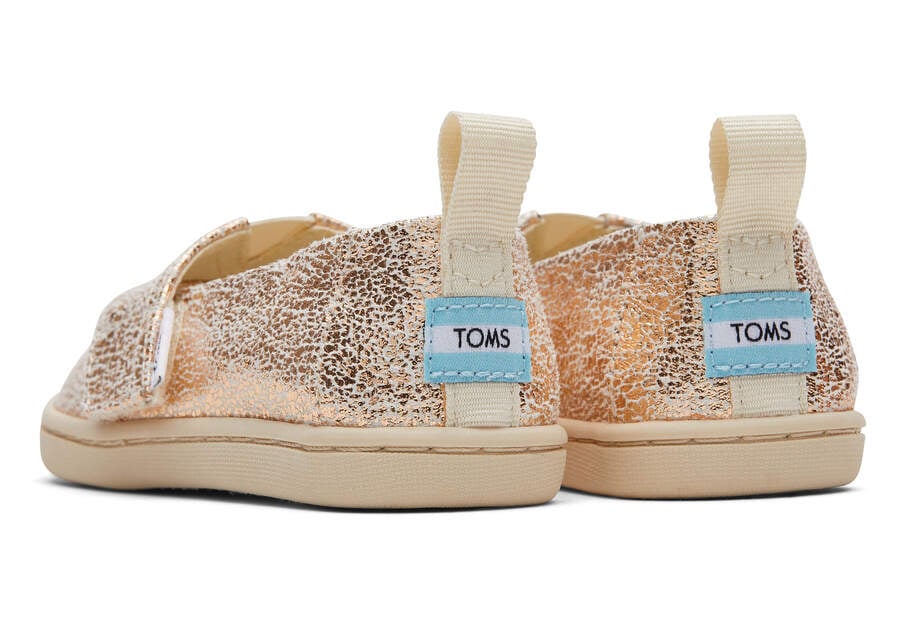 Alpargatas Toms Tiny Alpargata Foil Niños Doradas Argentina | AR220-782