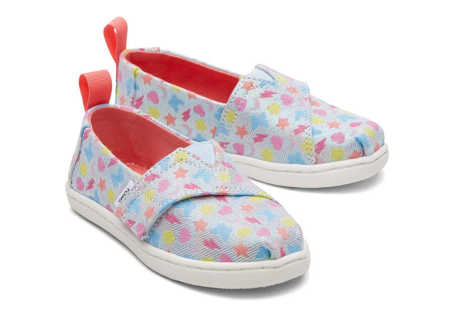 Alpargatas Toms Tiny Alpargata Glimmer Charms Niños Azules Argentina | AR170-874