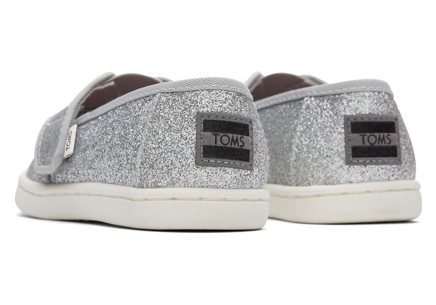 Alpargatas Toms Tiny Alpargata Glitter Niños Plateadas Argentina | AR584-603