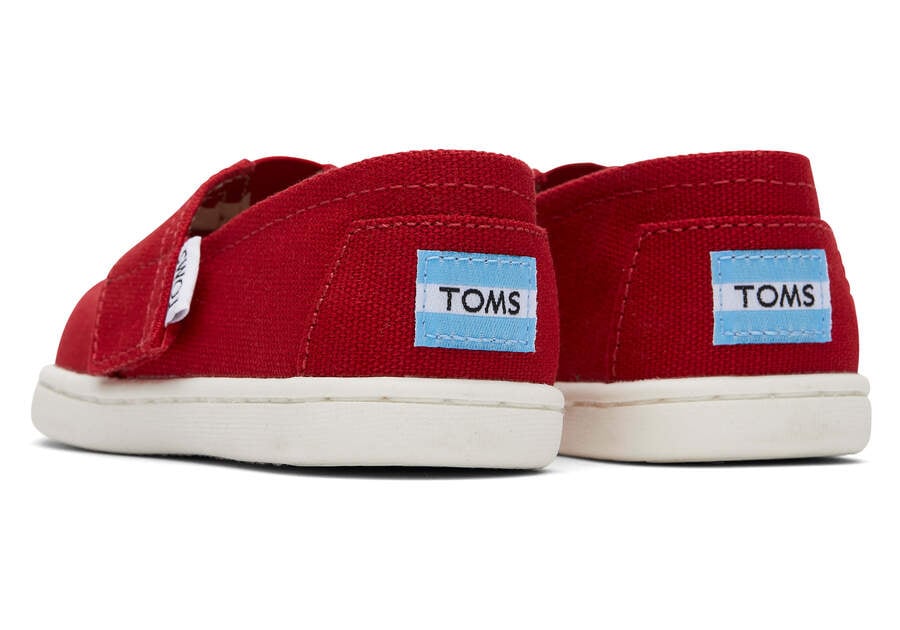 Alpargatas Toms Tiny Alpargata Lona Niños Rojas Argentina | AR413-825