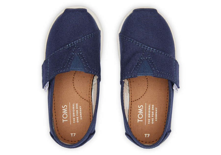 Alpargatas Toms Tiny Alpargata Lona Niños Azul Marino Argentina | AR688-084