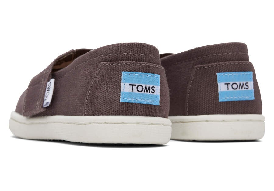 Alpargatas Toms Tiny Alpargata Lona Niños Gris Argentina | AR977-722