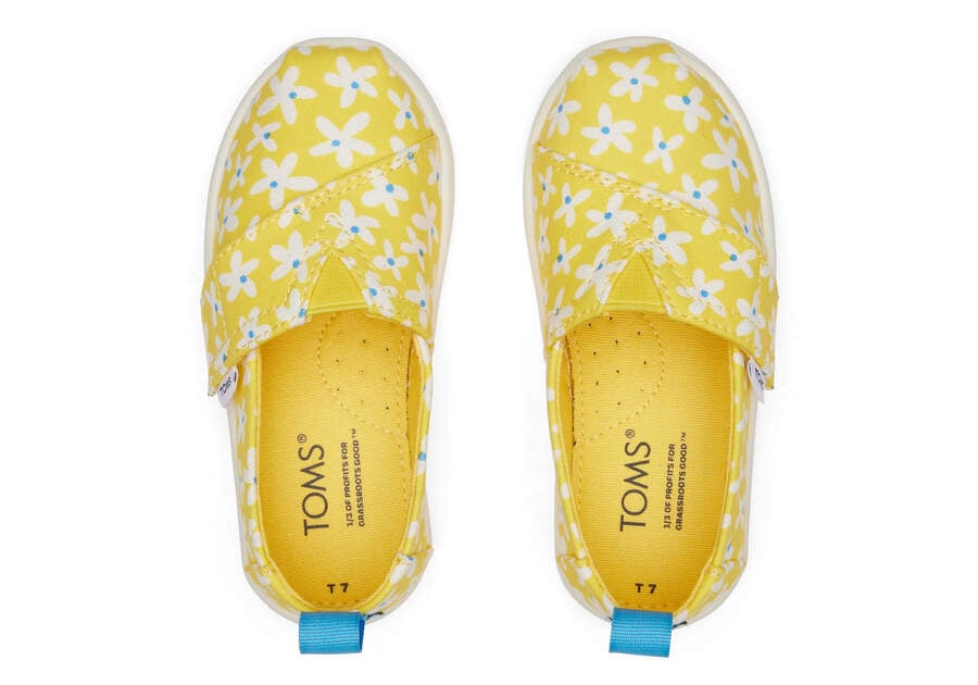 Alpargatas Toms Tiny Alpargata Sun Daisies Niños Amarillo Naranjas Argentina | AR802-463