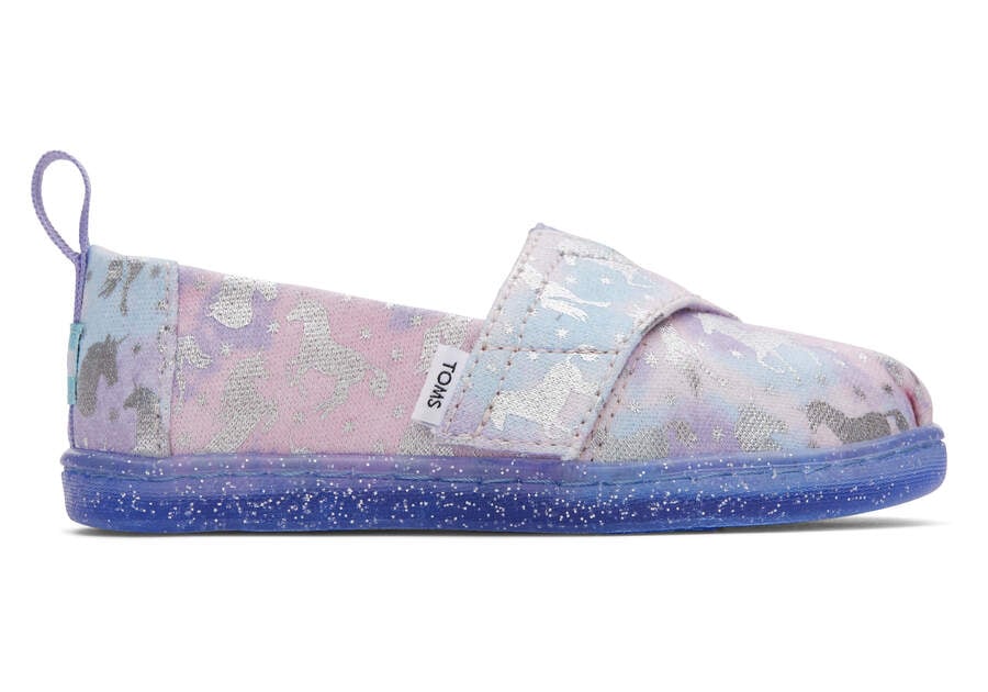 Alpargatas Toms Tiny Alpargata Unicorn Niños Moradas Claro Argentina | AR138-224