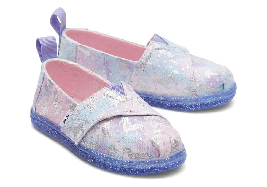 Alpargatas Toms Tiny Alpargata Unicorn Niños Moradas Claro Argentina | AR138-224